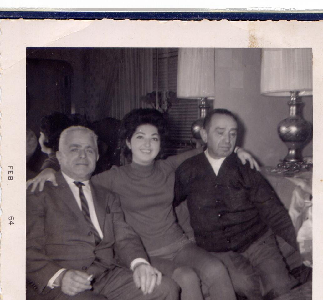 MAX 
LEIBOWITZ, RUTH GELB, AND CHARLES GELB IN FEBRUARY 1964.